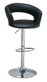 Coaster Barraza 29" Adjustable Height Bar Stool Black and Chrome Model 120346